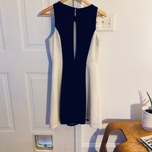 BB Dakota Black and Ivory Dress